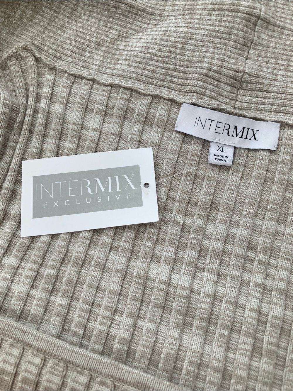 NWT Intermix Raelyn Ribbed Space Dye Sweater - Picture 4 of 7